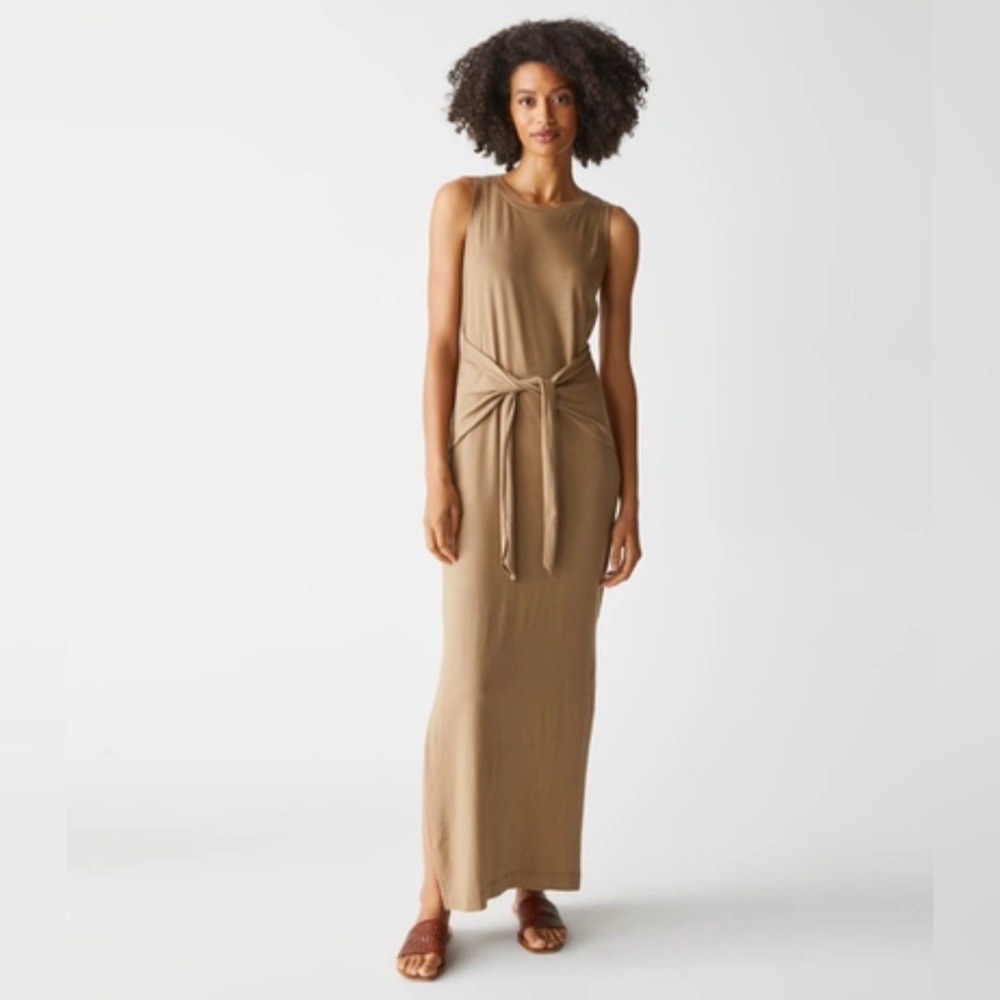 Anthropology Michael Stars Solange tie waist maxi dress